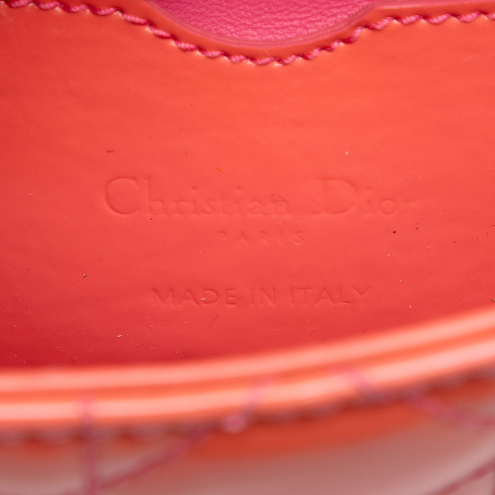 Pre-Loved Dior Micro Patent Cannage Lady Dior - Picture 5 of 6